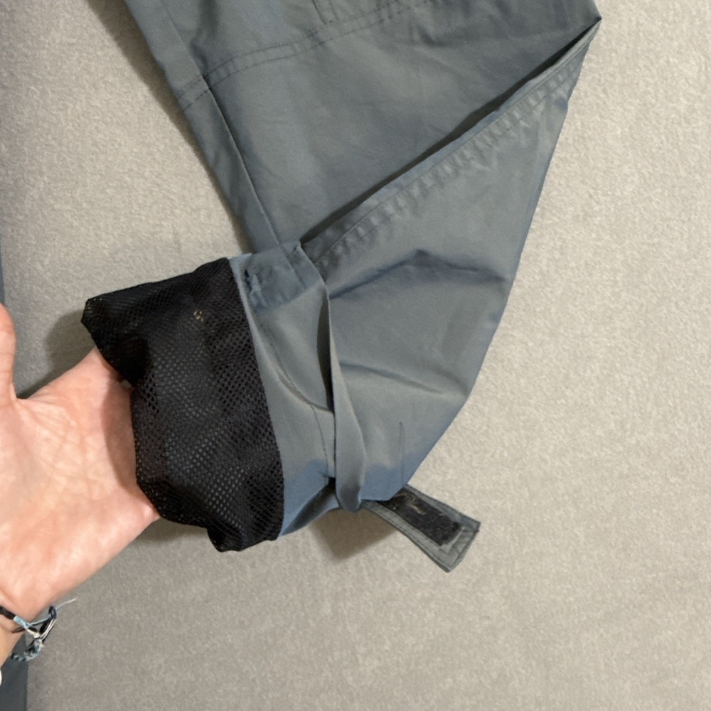 Vintage Pants Mens Large Cargo Combat Nylon IRIDESCENT Zip Pockets Y2K Rave - Picture 11 of 16